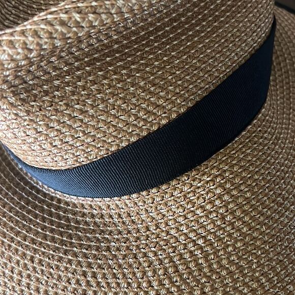ERIC JAVITS Sun Crest SPF 50+ Fedora Visor Straw Packable Hat NWOT - Picture 8 of 10